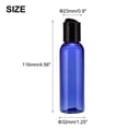 thumbnail image 2 of Uxcell 10PCS Botellas de Plástico Vacías con Tapas Negras, Botella de Tamaño Pequeño de 2oz/60ml, Azul, 2 of 6