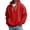 AX26_Deep Red, variant on Resicozy Quarter Zip Hoodie for Men Waffle Knit Long Sleeve Sweatshirt with Pockets Green S