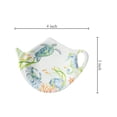 thumbnail image 2 of Gourmet Art 4-Piece Sealife Serenade Teapot Shaped Tea Bag Holder Set/Spoon Rests, 2 of 5