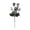 Black Skull, variant on 18" Halloween Skull Floral Picks – Black Skull Artificial Flowers Branches, Maple Leaf Stems, Spider & Glitter Spiderweb for Home Indoor Party Vase Arrangement Decor