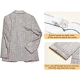thumbnail image 4 of Boys Linen Suits Set, Boys Slim Fit Suit for Leisure or Party Holiday, 4 of 12