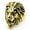Gold, variant on Men's Lion Ring Titanium Steel Casting European Ring American Ring Animal Ring Biker Ring Statement Ring Jewelry