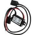 thumbnail image 5 of HQRP DC-DC Step Down Converter 12/24V to 5V 3A 15W with 2X USB-A Female Connector Power Supply Adapter Compatible with Solar Panel, Car Charging Transformation Waterproof Voltage Regulator, 5 of 7