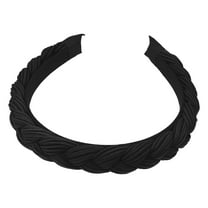 Fabric Hairbands No Slip Fashion 0.79" Wide Hair Accessories Black Headbands for Women