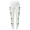 thumbnail image 4 of WILLBEST Leggings de Yoga de Cintura Alta para Mujer, Suaves, Elásticos, con Estampado Navideño, con Bloques de Color, Cómodos para Fitness Y Running 2322 Mediana, 4 of 4