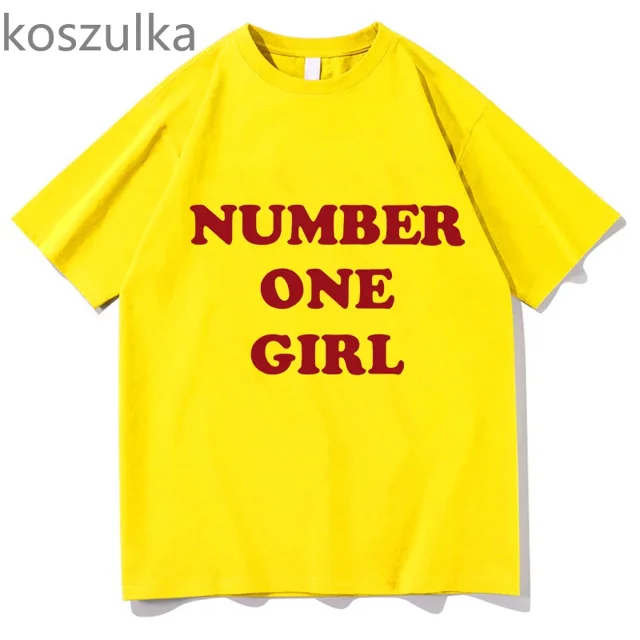 T-shirt Lettre ROSE Numéro un Fille Manches Courtes Coton Hommes/femmes T-Shirts Camiseta Col Rond Été Rappeur Graphique T-Shirts Homme 10312-TEES-4 m