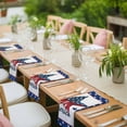 thumbnail image 4 of Cloth Napkins Set of 2 - 20x20 Inches, Independence Day Washable Reusable Table Napkins, 4th of July Patriotic Star Blue Red Flag Soft & Absortbent Dining Napkin for Party Wedding Hotel Restaurant, 4 of 8
