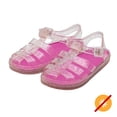 thumbnail image 3 of Del Sol Color-Changing Jelly Shoes - Adventure Sandal - Changes Color from Clear to Pink in The Sun - Sturdy and Stylish, Made from USA Certified PVC - Kids 5, 3 of 3