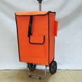 thumbnail image 4 of FELTECHELECTR 2 ruedas de goma para carrito de compras, color negro, plegables, de repuesto, accesorios para carritos rodantes, ruedas de placa resistentes., 4 of 6