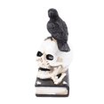 thumbnail image 3 of Dekaim Figura De Esqueleto, Detalles Ricos En Miedo, Colores Vibrantes, Figura De Calavera Estable De Resina Fuerte para Decoración De Halloween(Cráneo de Cuervo), 3 of 5