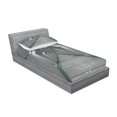 thumbnail image 2 of Ambesonne Grey Fitted Sheet & Pillow Sham Set, Corridor in Ship Space, Twinxl, Green, 2 of 2