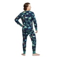 thumbnail image 3 of Christmas Matching Family Pajamas Sets Santa Dinosaur Print Green Tops and Pants Sleepwear 2Pcs Sets, 3 of 5