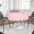 thumbnail image 3 of LAICAIW Round Tablecloth-60 Inch-Water Resistant Spill Proof Washable Polyester Table Cloth Decorative Fabric Table Cover for Dining Table, Buffet Parties and Camping, Pink, 3 of 7