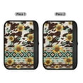 thumbnail image 2 of Yuyamidu Aztec Cow Print Car Seatbelt Cover Sunflower Seat Belt Covers 2 Pack Car Seatbelt Protector for Truck SUV Sedan Auto Acceessories Universal Car Seat Belt Pads Cover, 2 of 7