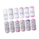 thumbnail image 5 of Kit de 12 hilos de coser de poliéster, hilo elástico multifunción para manualidades Rosa y morado, 5 of 9