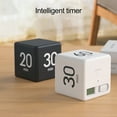thumbnail image 4 of Rotating Pomodoro Timer 1-60 Minutes Preset LED Display Adjustable Volume Cube Timer for Work Study Kitchen Portable Sensor-Controlled Adjustable Volume Timer, 4 of 7