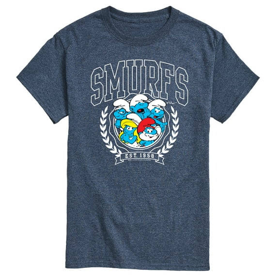 The Smurfs - Smurfs Collegiate - Men's Short Sleeve Graphic T-Shirt