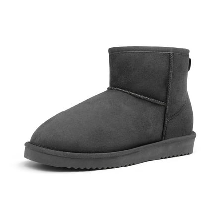 

Dream Pairs Women s Winter Warm Snow Boots Classic Slip On Ankle Snow Boots DSB214 GREY Size 10