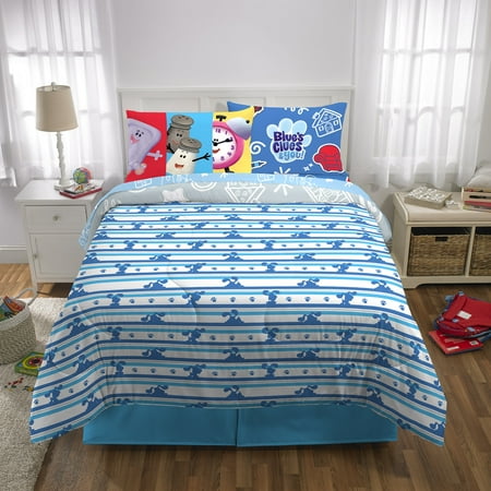 Blue's Clues & You Kids Microfiber Bed-in-a-Bag Bedding Bundle Set