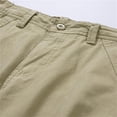 thumbnail image 5 of IWRICH Men's Lightweight Camo Patchwork Shorts Casual Cargo Short Pants Outdoor Twill Pants with Zipper Pockets Khaki 31, 5 of 9
