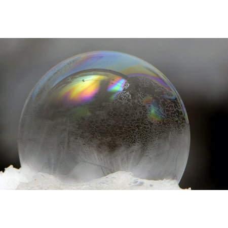 Bubble Tea Poster - Laminated Poster Winter Freezer Soap Bubble Cold Ice Ice Cold Poster Print 11 x 17