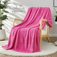 thumbnail image 2 of Exclusivo Mezcla Soft Throw Blanket, 50"x60", Hot Pink, 2 of 6