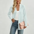 thumbnail image 5 of BUIGTTKLOP Women's Lightweight Open Front Cardigan Casual Long Sleeve Loose Cardigans with Pockets, 5 of 8