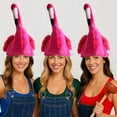 thumbnail image 6 of MOMOJIA Flamingo Themed Hat Soft Practical Costume Caps Perfect ForC0sp1ayTheme PartiesC0sp1ayAccessory, 6 of 7