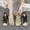 Black, variant on Sandals for Women Flat Heel Open Toe Summer Daily Shoes Fashion Casual Spring Summer Style Solid Color Rope Comfortable Breathable Round Toe Open Toe Flat Sandals