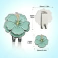 thumbnail image 1 of Golf Ball Marker Golf Cap Clips With Magnet Mark Golf Ball Position Removable Metal Petal Pattern Drop Ship Golf Accessories Green Morning Glory, 1 of 6