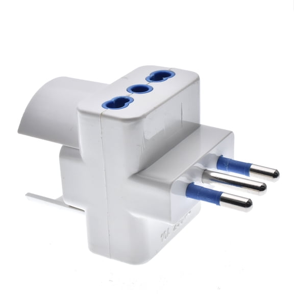 Italy Travel Plug Adapter 3 Ways Socket Multi Port Outlet Italian standard 10A 250V