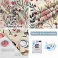 thumbnail image 4 of Red Pink Spring Floral Blackout Curtains for Bedroom/Living Room, Thermal Insulated Kitchen Curtains, Summer Botanical Vintage Grommet Darkening Window Treatment Drapes 27.5"x39"x2, 4 of 8