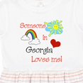 thumbnail image 4 of Inktastic Someone in Georgia Loves Me Girls Toddler Dress, 4 of 5