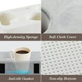 thumbnail image 5 of Luxspire Couch Cup Holder Tray, Couch Cup Holder Pillow with 8 Holes and Side Pocket, Tablet Pillow Couch Caddy for iPad/Drinks/Remote Control/Snacks Holder, Gray, 5 of 7