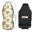 thumbnail image 2 of ALAZA Cool Sloth Play Guitar Car Seat Covers 2 PCs Universal Auto Front Seats Interior Protector, 2 of 7