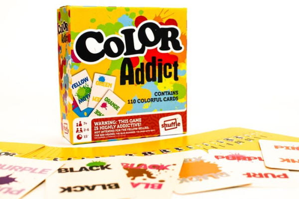 Color Addict Card Game fast matching fun! Brain teasing 