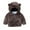 Dark coffee, variant on Fleece Jacket Toddler Girls Boys Cute Bear Ear Hoodie Coat Warm Winter Outwear 1-6T