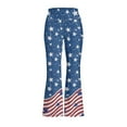 thumbnail image 4 of DISNIMO American Flag Star Girls Flare Leggings Kids Bell Bottom Leggings 13-14 Girls Bell Bottoms Pants for Kids Bottoms Girls High Waisted Flare Pants with Pockets for Kids Bootcut, 4 of 7
