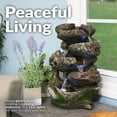 thumbnail image 4 of Sunnydaze Decor 14" Tabletop 5 Tier Rock Falls Water Fountain, 4 of 13