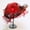 Red, variant on Yoyauz Women Sun Hat with Mesh Flower Decoration Wide Brim Hat Occasion Event Organza Fancy Church Dress Hat