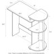 thumbnail image 3 of 11192EX/BK 99797E Home Computer Desk Writing Table, Espresso Finish, 3 of 9