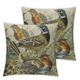 thumbnail image 2 of Acheng Pheasant Family  Throw Pillow Covers Farmhouse with Zipper Decorative Pillows for Couch Cushion Sofa Outdoor 2pcs White, 2 of 6