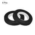 thumbnail image 3 of Uxcell Floral Stem Wrap Tape Floral Tape for Bouquet Crafts Wedding Arrangement Pack of 6,Black, 3 of 6