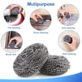 thumbnail image 6 of ACDANC 12Pack Upgraded Stainless Steel Wool Scrubber Sponge, Especially for Tough Cleaning Steel Scrubber, 6 of 7