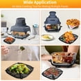 thumbnail image 7 of GWY Replacement Air Fryer Tray for Ninja Crispi FN101GY, Grill Pan Grill Plate Accessories with Rubber Bumpers Black 1 Pack, Dishwasher Safe, 7 of 7