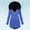Blue, variant on Women's Winter 2024 New Zipper Hat Padded Jacket M Girls Cold Weather Jacket Wool for Women plus Size for Women Lightweight down Jacket Women Maternity Coats Jackets Vests Warmest Jacket Women Large