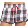 thumbnail image 3 of P.J. Salvage Womens Flannel Pajama Shorts, charcoal, S, 3 of 3