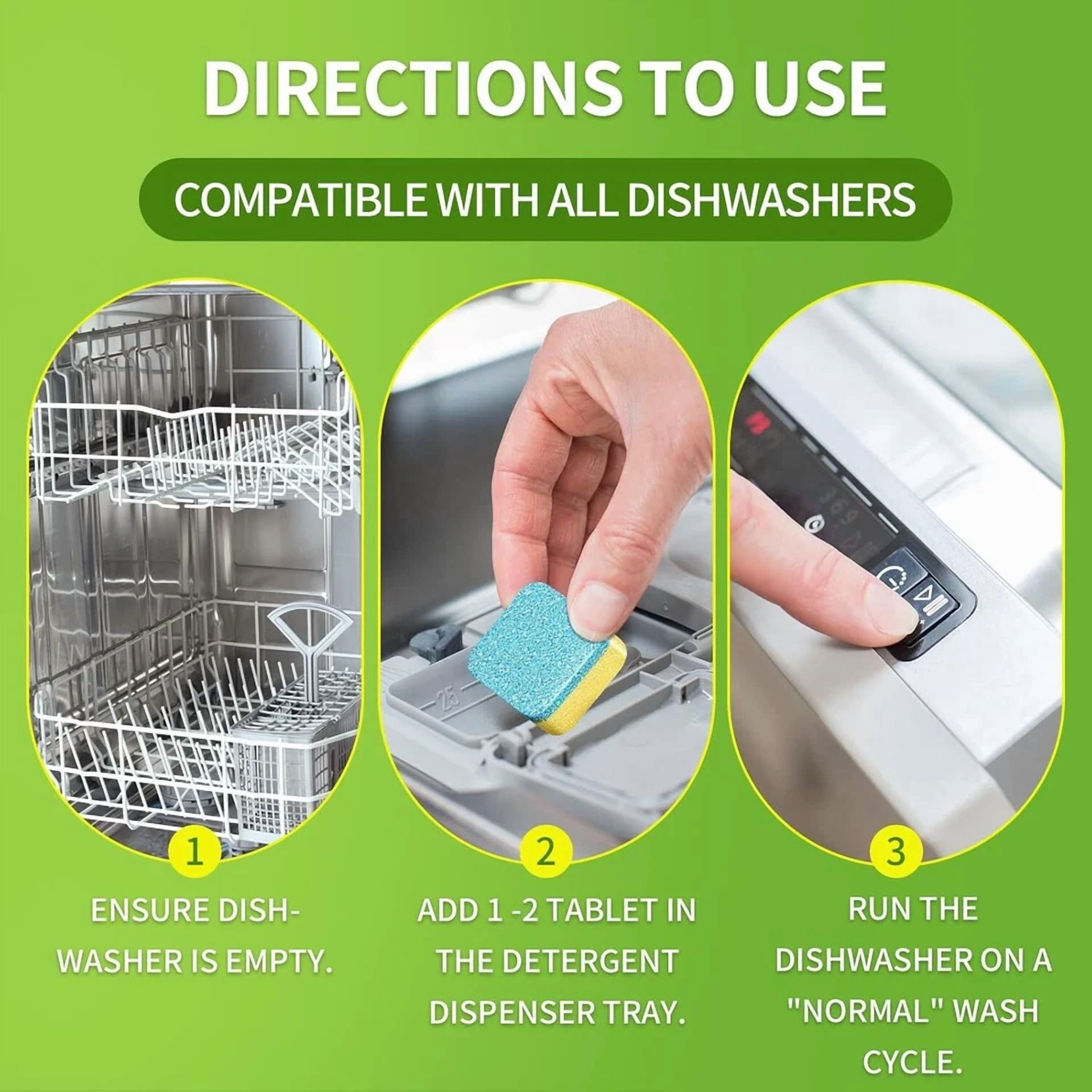 CIRCLE- Natruth Dishwasher Cleaner And Deodorizer Tablets -30 Pack For Deep Cleaning, De