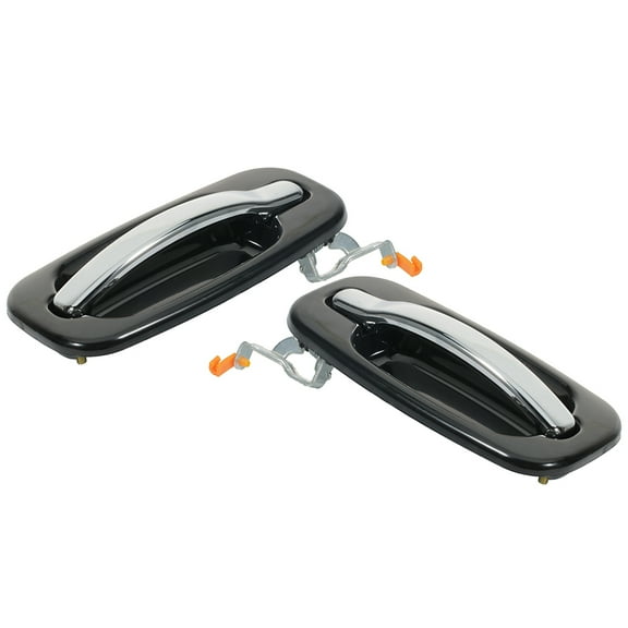 SCITOO Door Handles Exterior Rear Left Right Side Replacement fit for 2000-2007 for Chevrolet Silverado for GMC Sierra(2pcs)