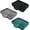 Black & Grey & Teal, variant on Minzimin 3 Pack Silicone Soap Dish, Self Draining Soap Dish Tray for Shower Soap Holder for Bathroom, Kitchen